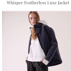 Athletica Whisper Featherless Luxe Jacket, Women’s, NAVY BLUE, Large, Tall